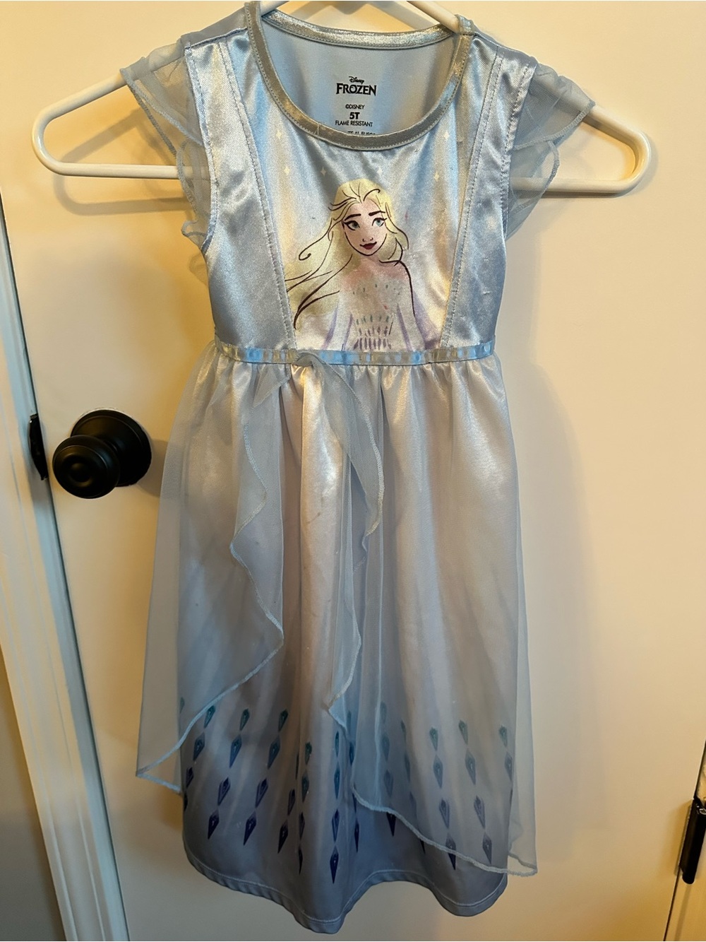 Disney Frozen Elsa Pale Blue Shimmer Dress-Up Costume